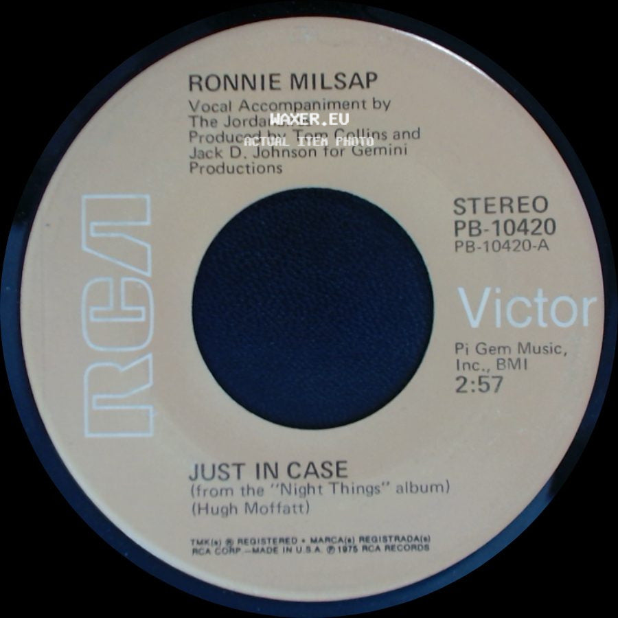 Ronnie Milsap - Remember To Remind Me (I'm Leaving) / Just In Case side B