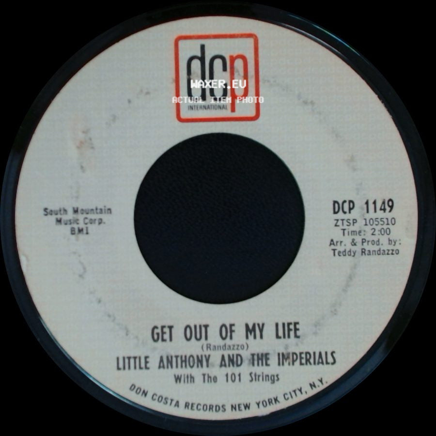 Little Anthony And The Imperials - I Miss You So / Get Out Of My Life side B