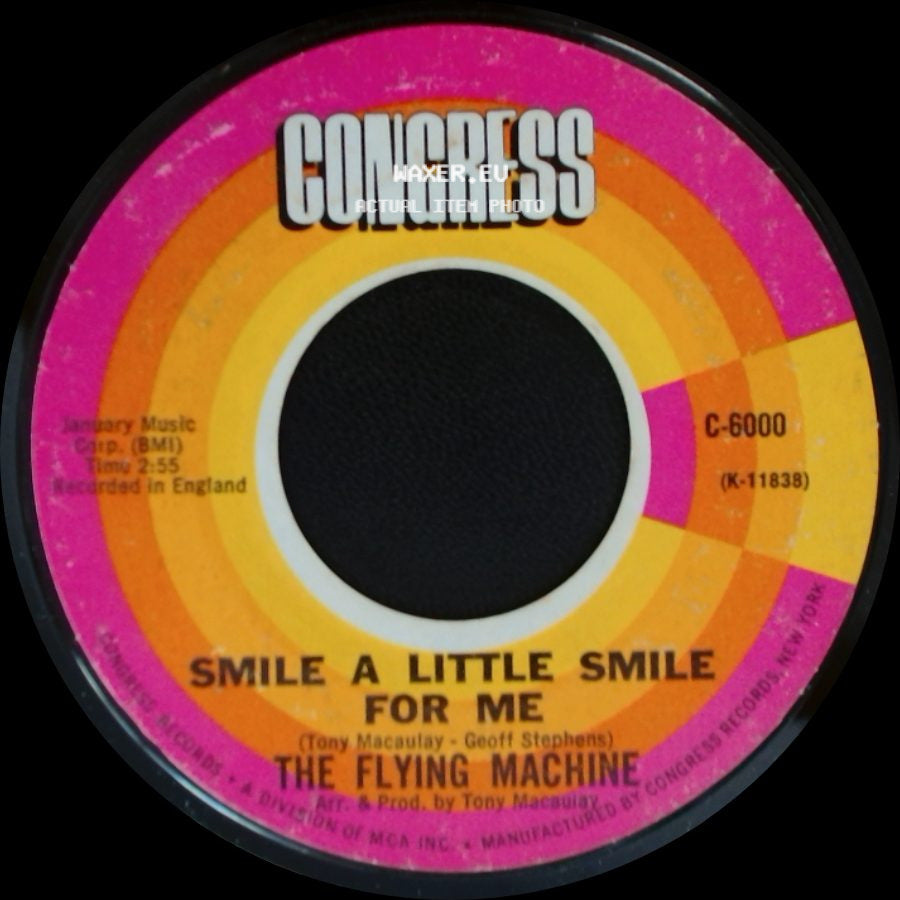 The Flying Machine - Maybe We've Been Loving Too Long / Smile A Little Smile For Me side B