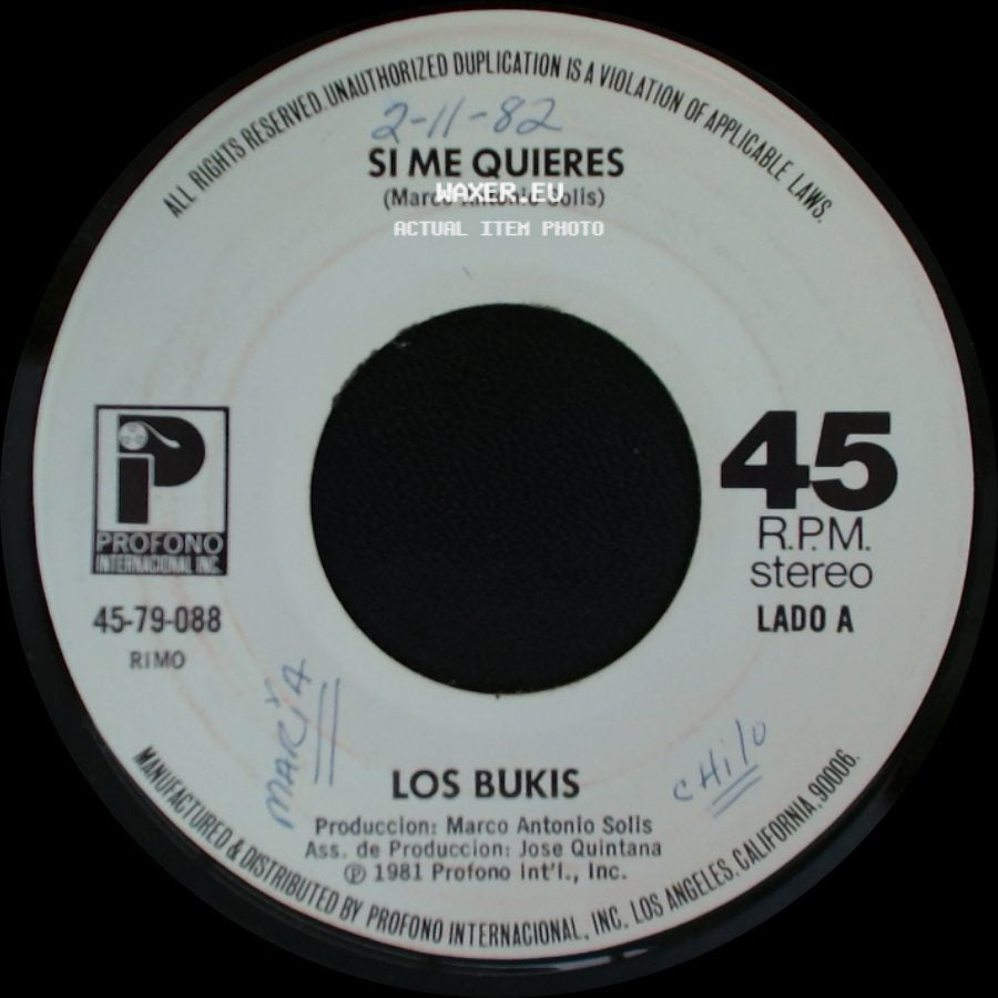 Los Bukis - Si Me Quieres / Mi Error side A