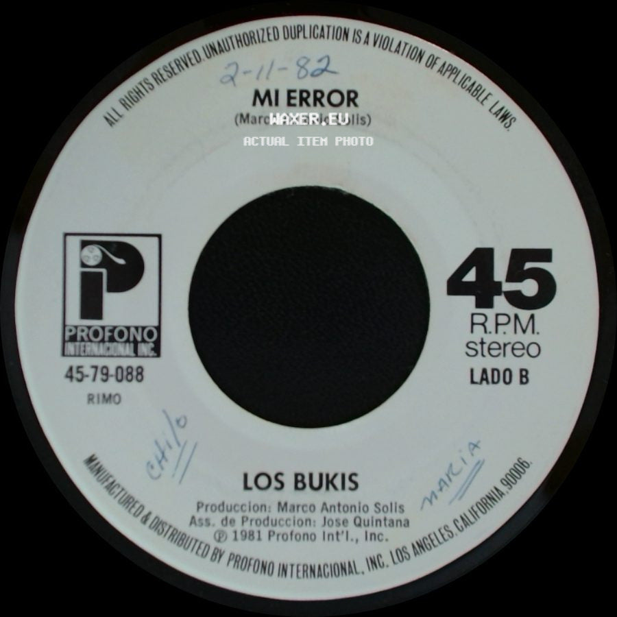 Los Bukis - Si Me Quieres / Mi Error side B
