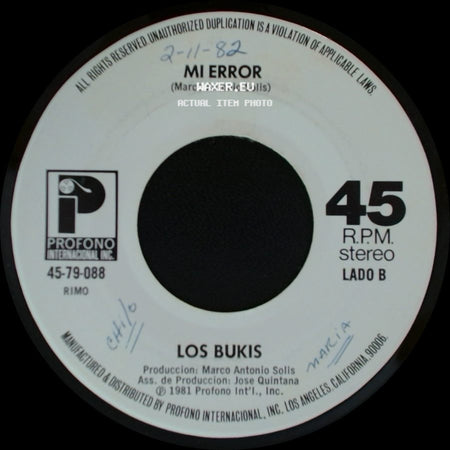 Los Bukis - Si Me Quieres / Mi Error side B