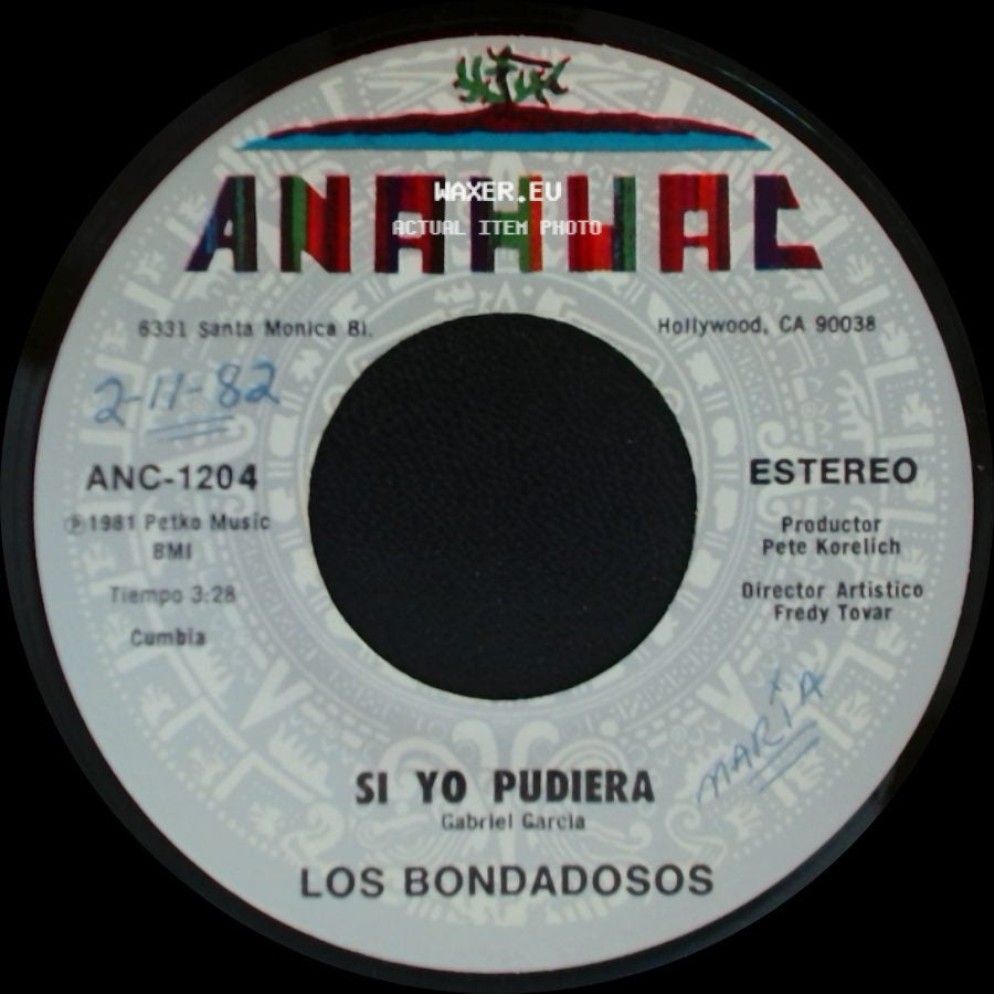 Los Bondadosos - Ay Amor Tu Siempre Ganas / Si Yo Pudiera side B