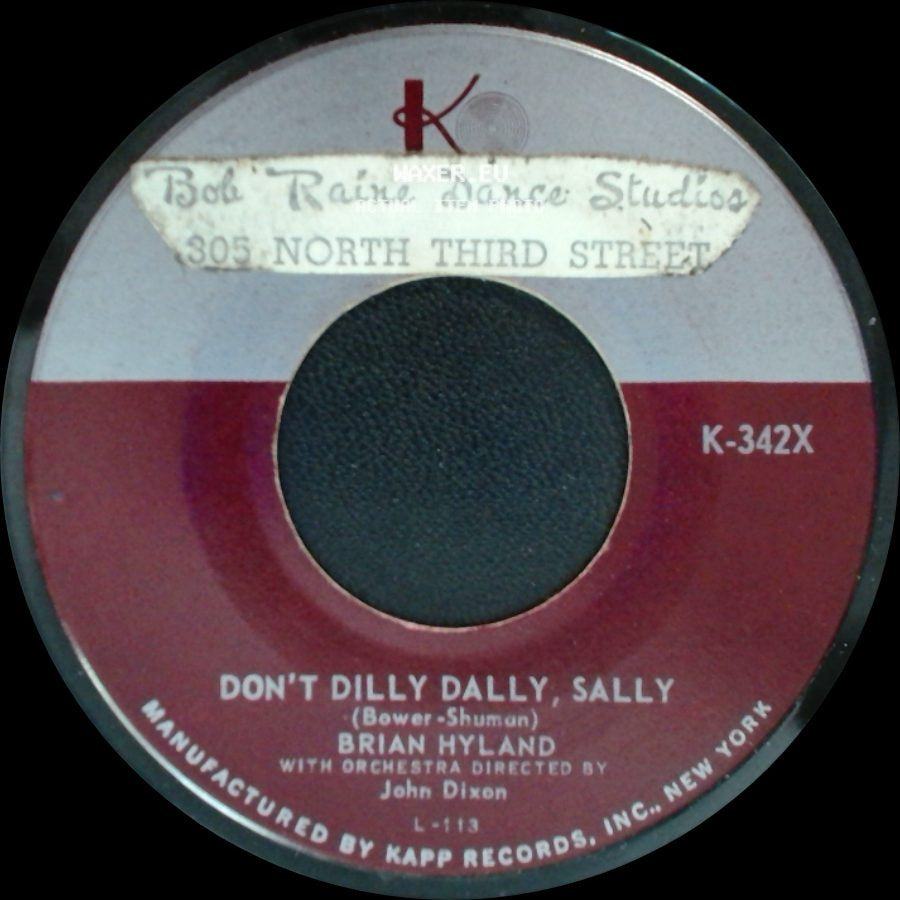 Brian Hyland - Itsy Bitsy Teenie Weenie Yellow Polkadot Bikini / Don't Dilly Dally Sally side B