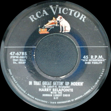 Harry Belafonte - In That Great Gettin' Up Mornin' / Jump Down, Spin Around side A