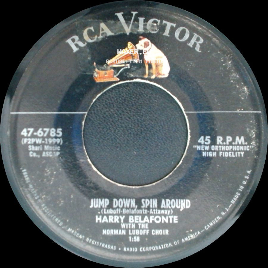 Harry Belafonte - In That Great Gettin' Up Mornin' / Jump Down, Spin Around side B