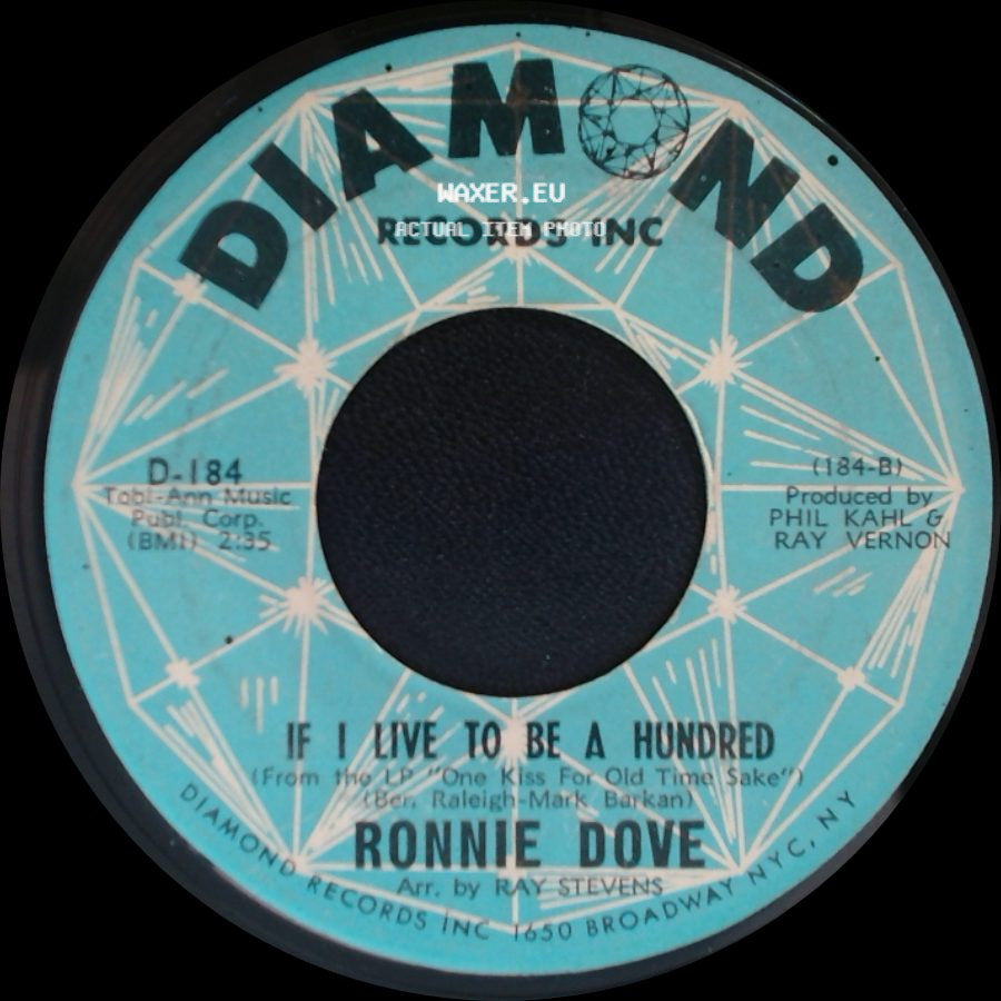Ronnie Dove - A Little Bit Of Heaven / If I Live To Be A Hundred side B