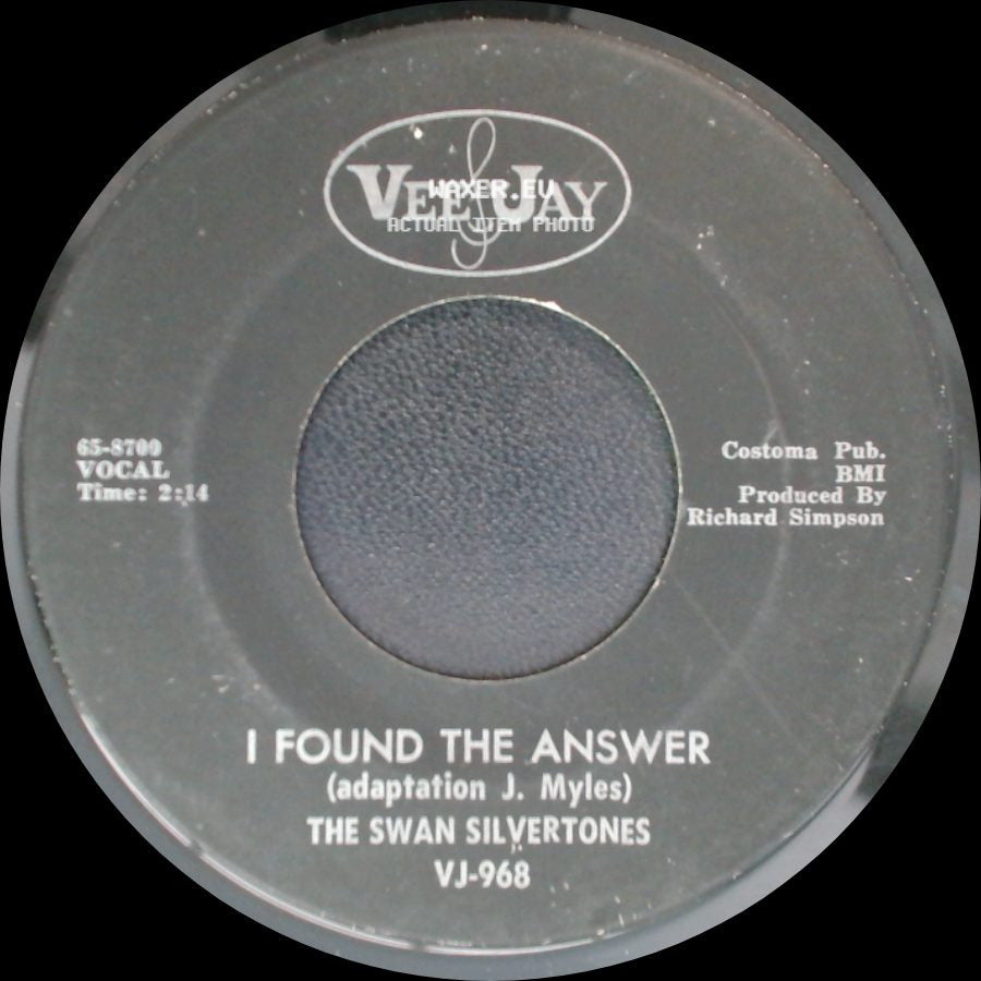 The Swan Silvertones - Going On With Jesus / I Found The Answer side B