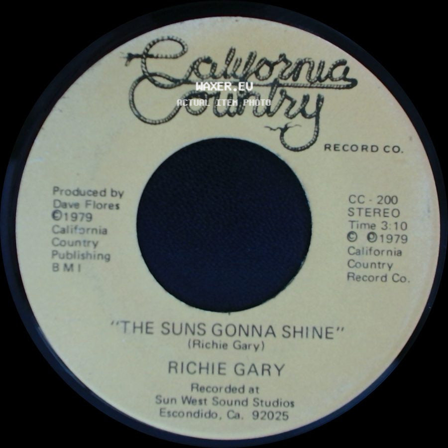 Richie Gary - The Suns Gonna Shine / Drifter side A