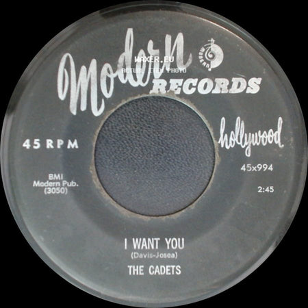 The Cadets - Stranded In The Jungle / I Want You side B
