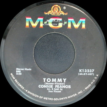 Connie Francis - Tommy / Be Anything (But So Mine) side A