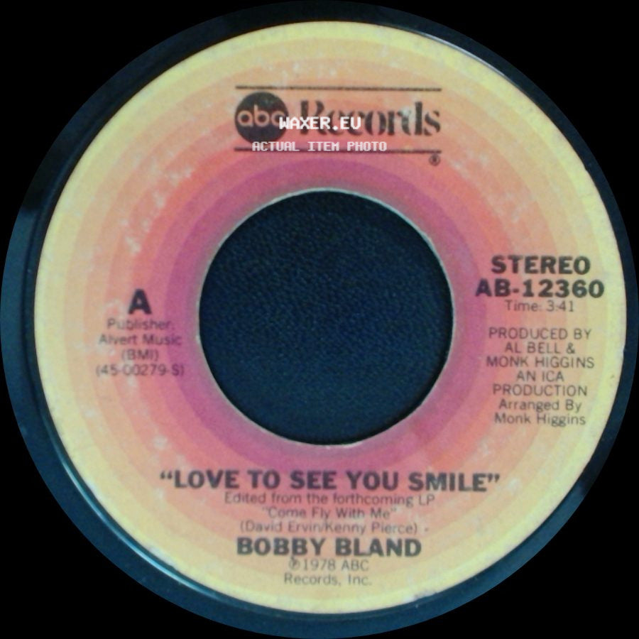 Bobby Bland - I'm Just Your Man / Love To See You Smile side B
