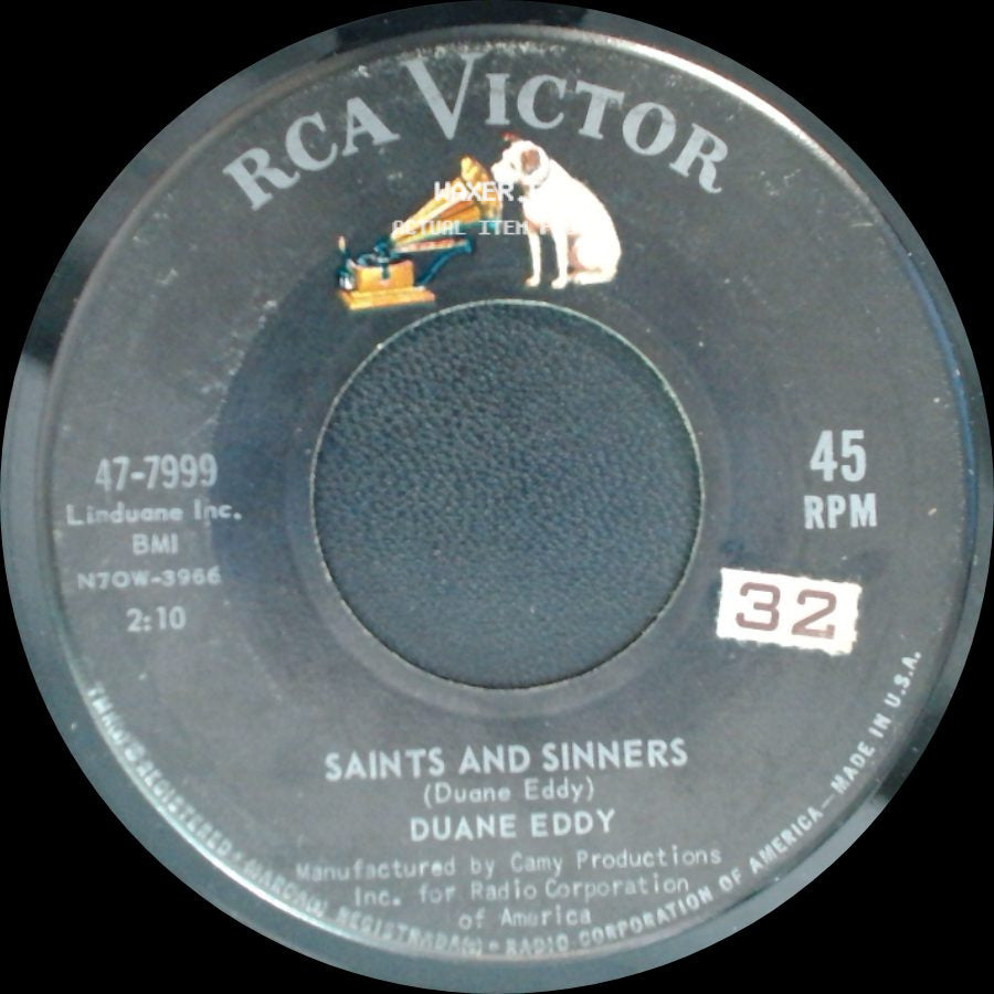 Duane Eddy - Deep In The Heart Of Texas / Saints And Sinners side B