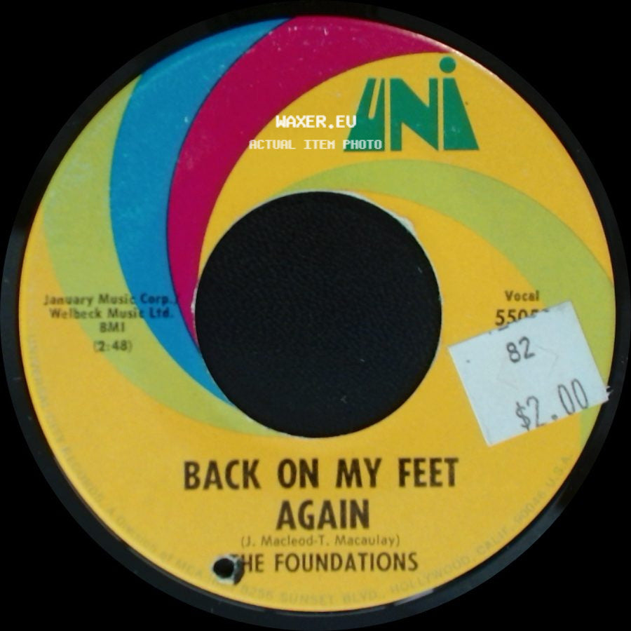 The Foundations - Back On My Feet Again / I Can Take Or Leave Your Loving side A