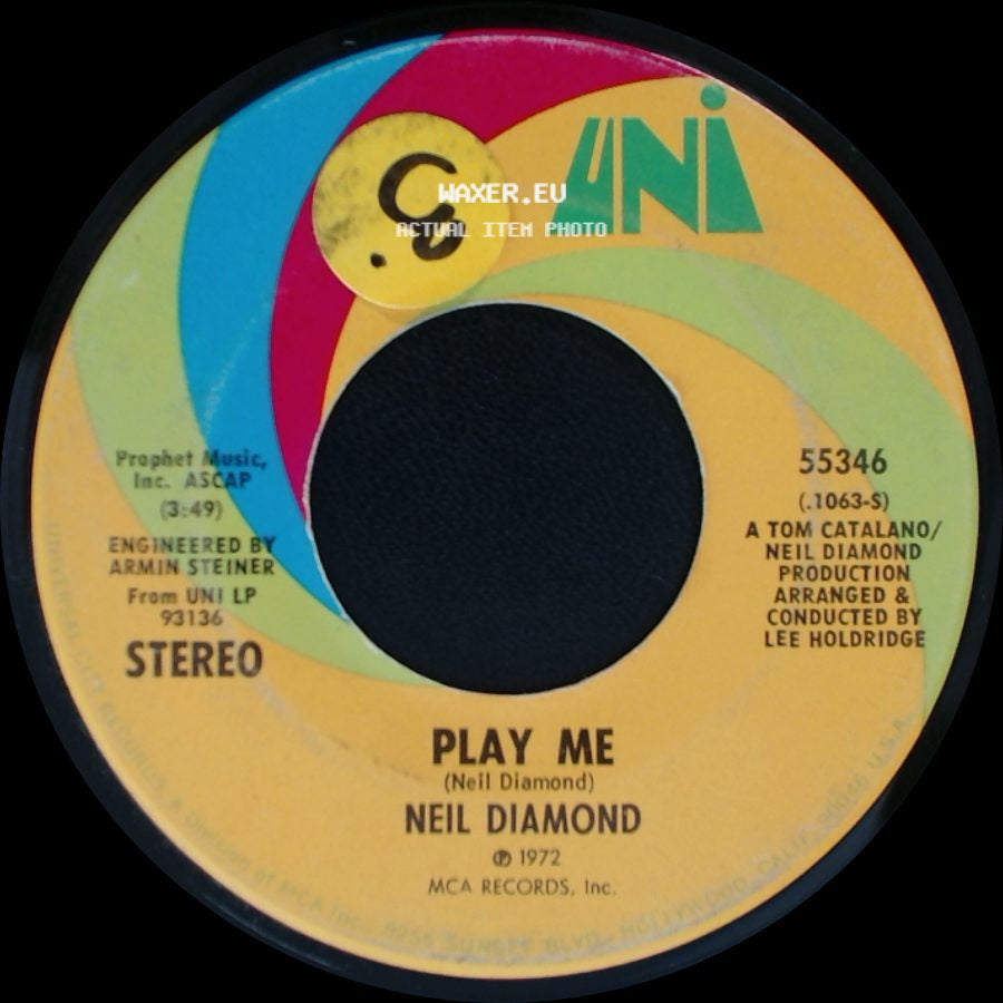Neil Diamond - Play Me / Porcupine Pie side A