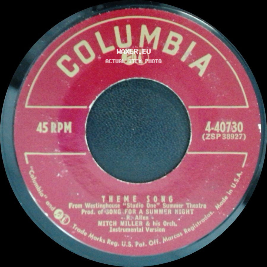 Mitch Miller & His Orch. / Mitch Miller & His Orch. & Chorus - Theme Song / Song For A Summer Night side A