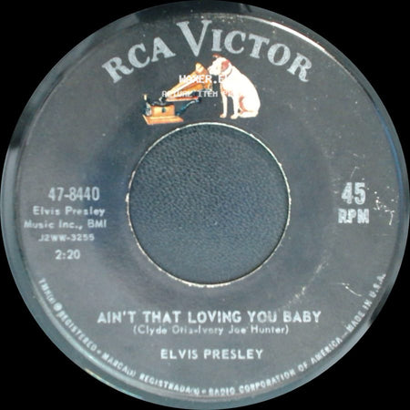 Elvis Presley With The Jordanaires / Elvis Presley - Ask Me / Ain't That Loving You Baby side B