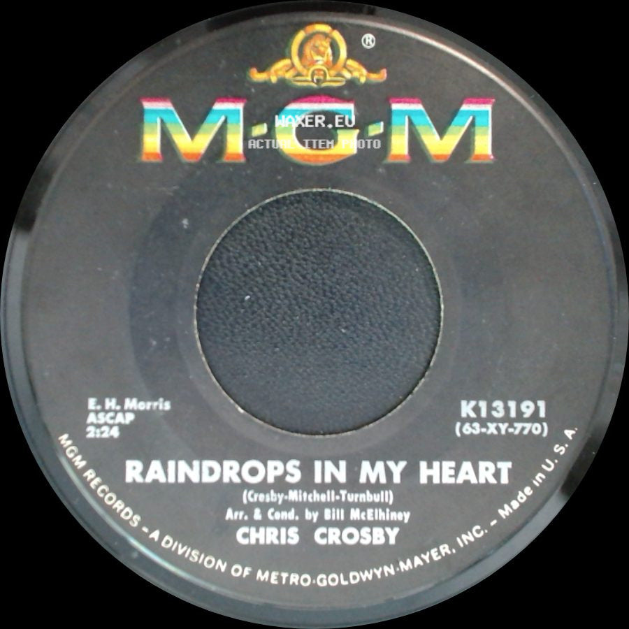 Chris Crosby - Young And In Love / Raindrops In My Heart side B