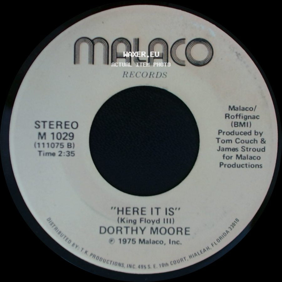 Dorthy Moore - Misty Blue / Here It Is side B