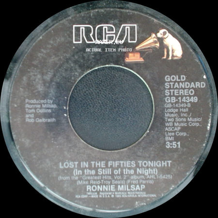 Ronnie Milsap - Lost In The Fifties Tonight (In The Still Of The Night) / She Keeps The Home Fires Burning side A