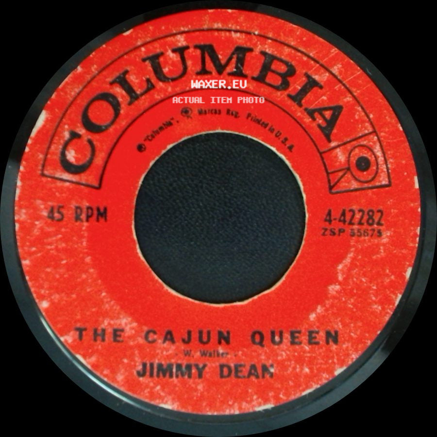 Jimmy Dean - To A Sleeping Beauty / The Cajun Queen side B