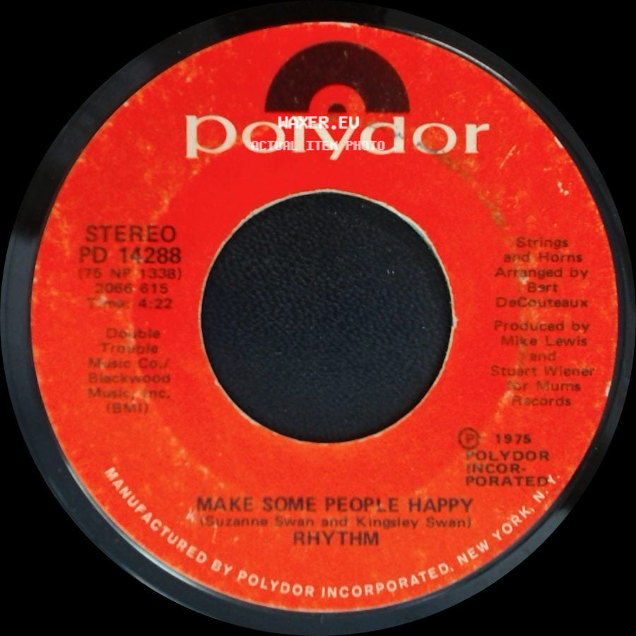 Rhythm - Find Yourself Somebody To Love / Make Some People Happy side B