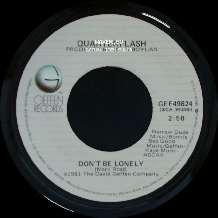 Quarterflash - Harden My Heart / Don't Be Lonely side B