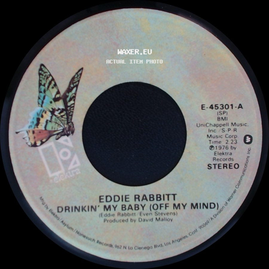 Eddie Rabbitt - When I Was Young / Drinkin' My Baby (Off My Mind) side B