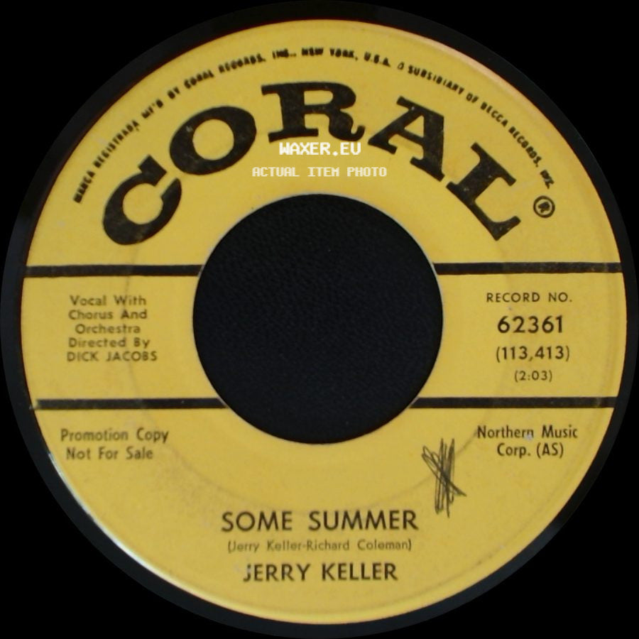 Jerry Keller - Some Summer / Goodnight Pretty Girl side A