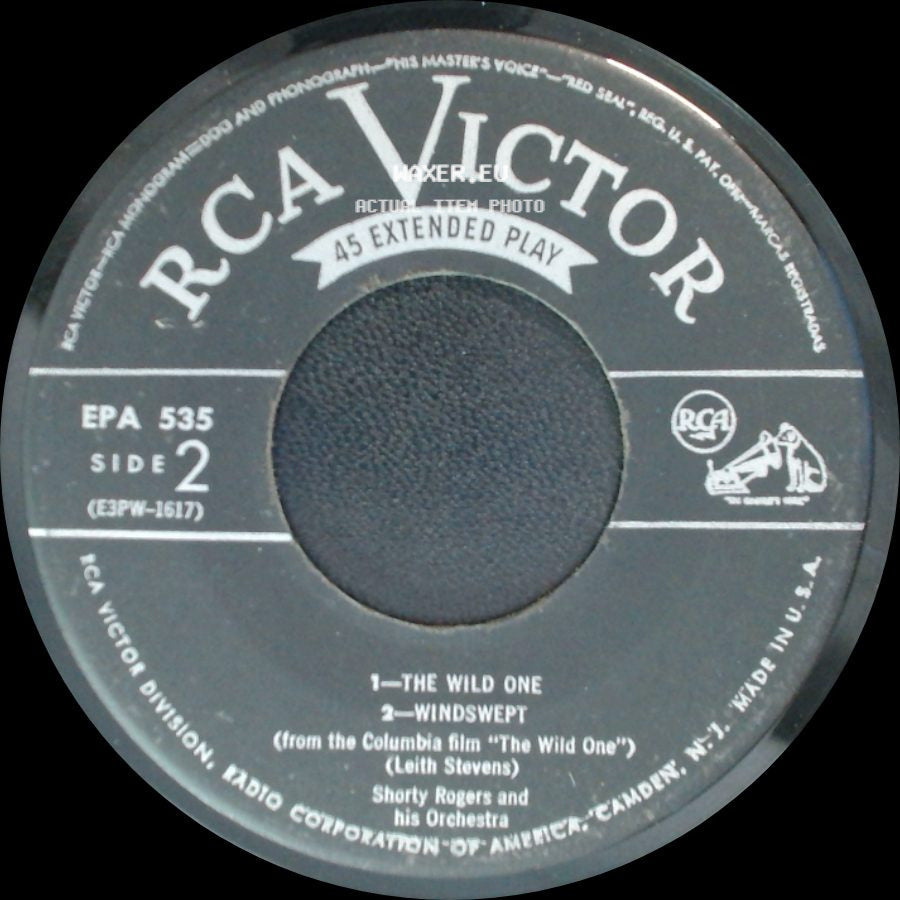 Shorty Rogers And His Orchestra Featuring Bill Perkins / Shorty Rogers And His Orchestra - Blues For Brando / Chino / The Wild One / Windswept side B