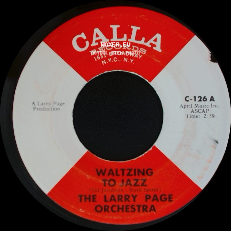 The Larry Page Orchestra - Waltzing To Jazz / Jo Jo side A