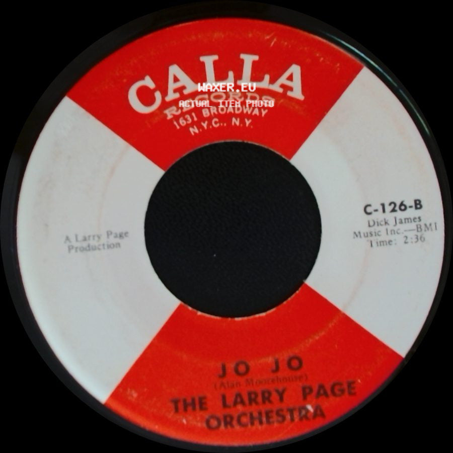 The Larry Page Orchestra - Waltzing To Jazz / Jo Jo side B