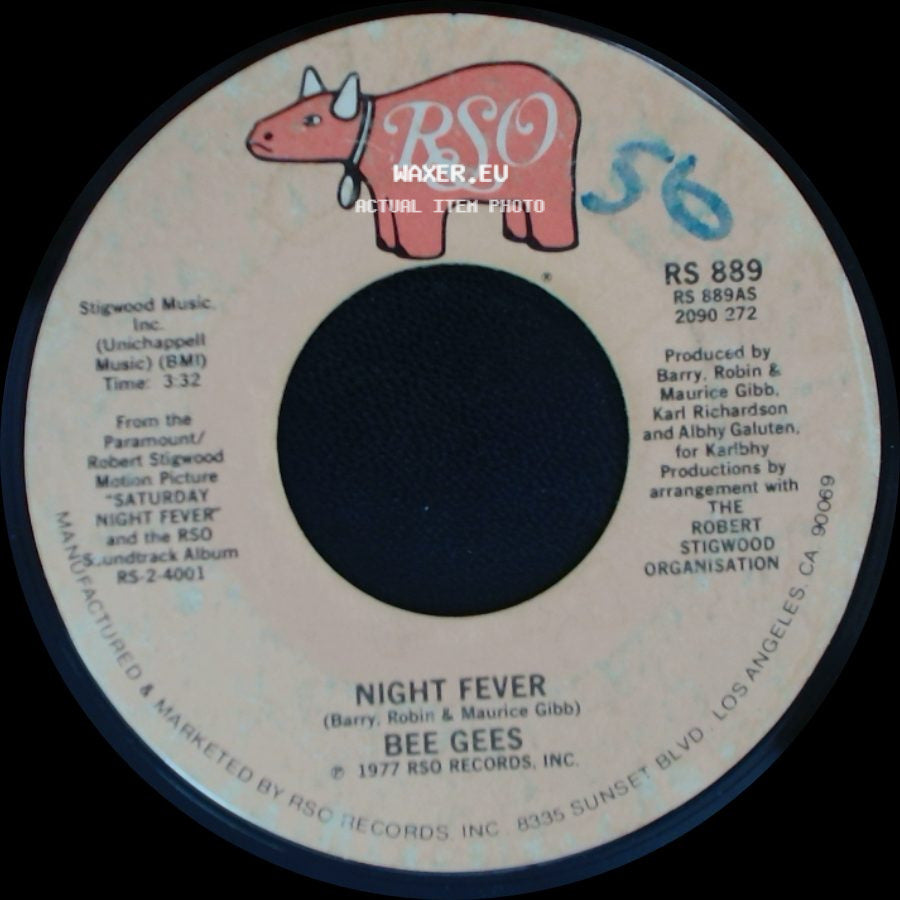 Bee Gees - Down The Road / Night Fever side B