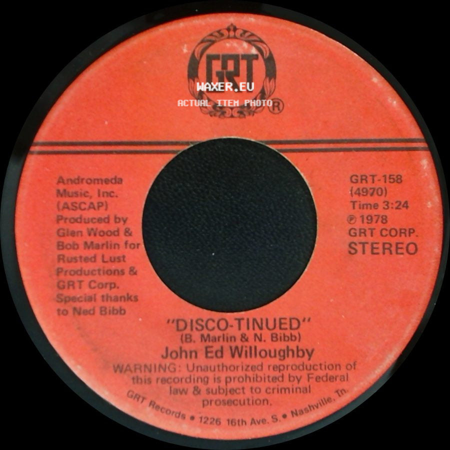 John Ed Willoughby - Disco-Tinued / Lucille... (No. 2) side A