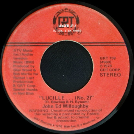 John Ed Willoughby - Disco-Tinued / Lucille... (No. 2) side B