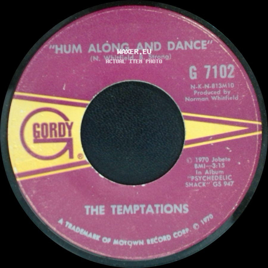 The Temptations - "Hum Along And Dance" / Ungena Za Ulimwengu (Unite The World) side A