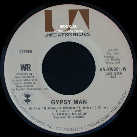 War - Gypsy Man / Deliver The Word side A