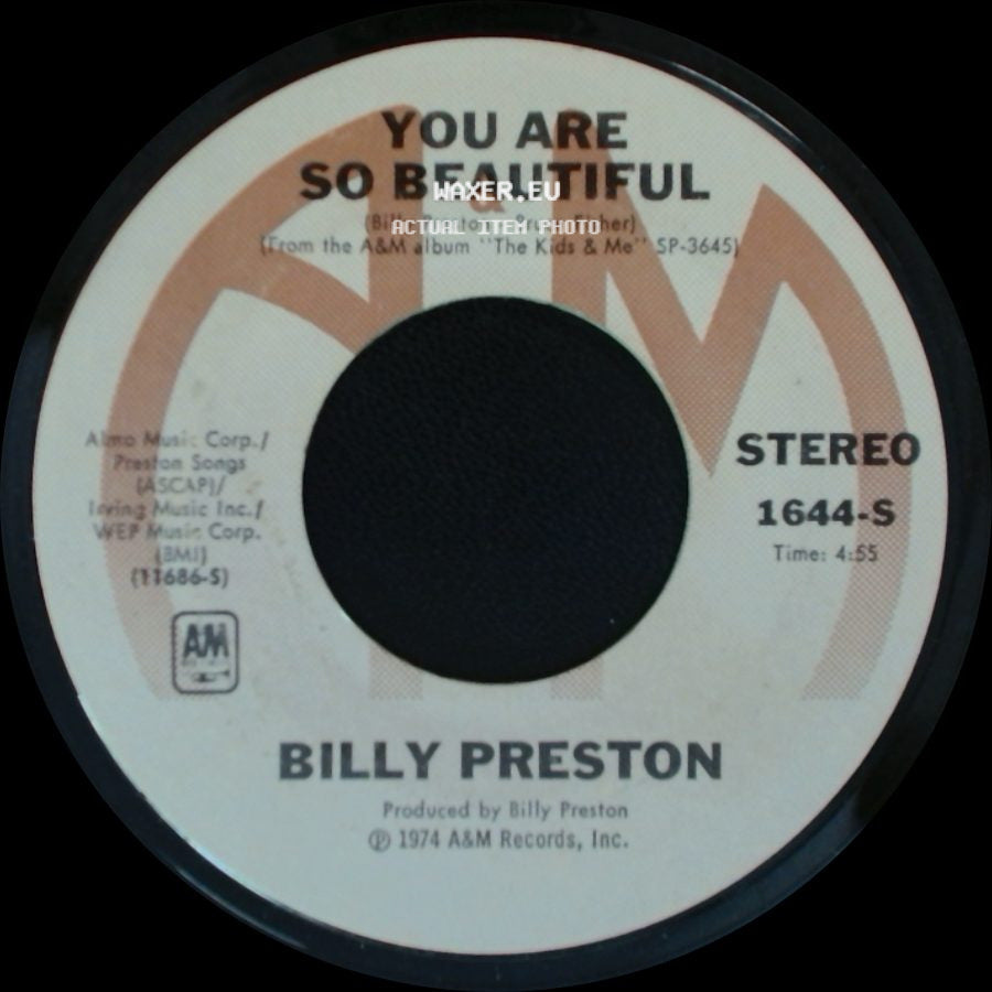 Billy Preston - You Are So Beautiful / Struttin' side A