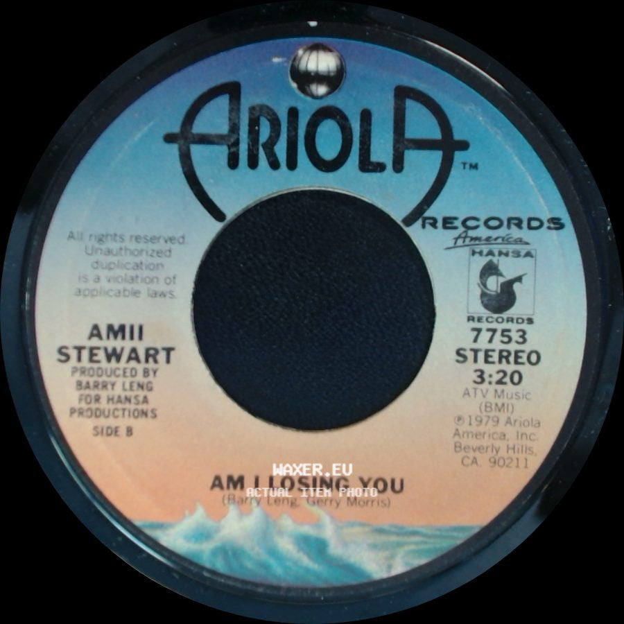 Amii Stewart - Light My Fire / 137 Disco Heaven / Am I Losing You side B