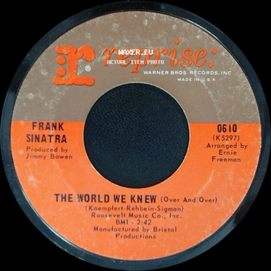 Frank Sinatra - The World We Knew (Over And Over) / You Are There side A