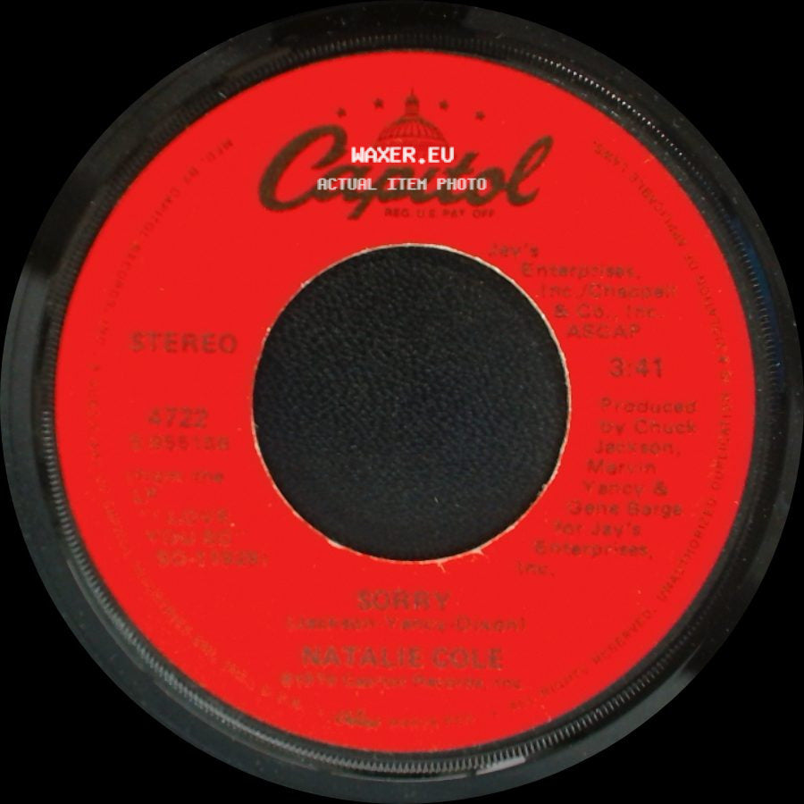 Natalie Cole - Sorry / You're So Good side A