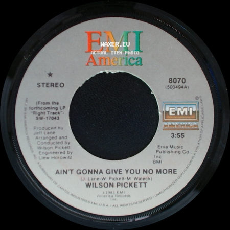 Wilson Pickett - Ain't Gonna Give You No More / Don't Underestimate The Power Of Love side A