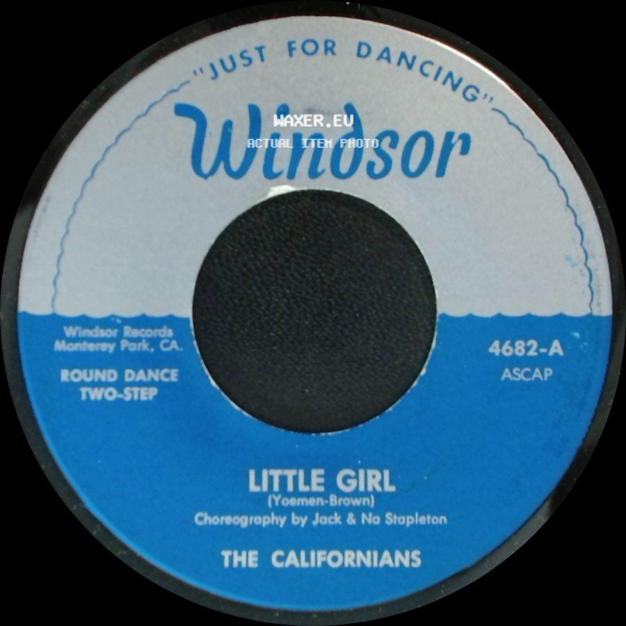 The Californians / Eric Jupp Band - Little Girl / Dancing Shadows side A