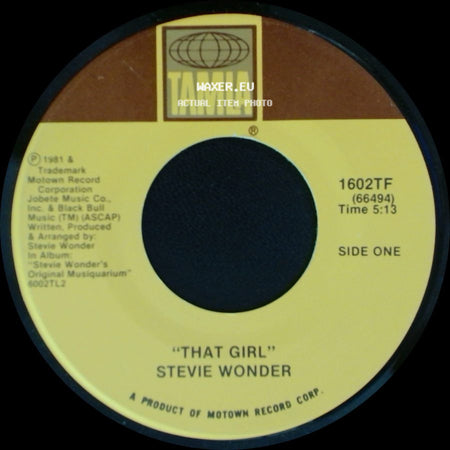 Stevie Wonder - That Girl / All I Do side A