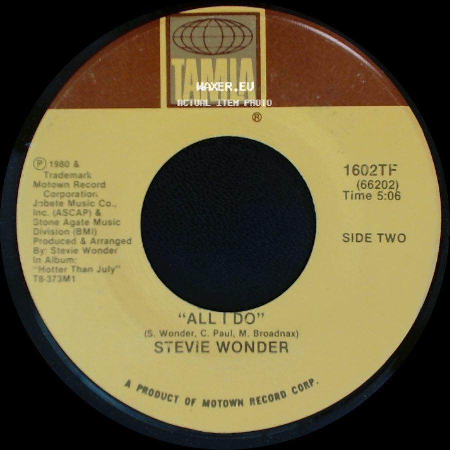 Stevie Wonder - That Girl / All I Do side B