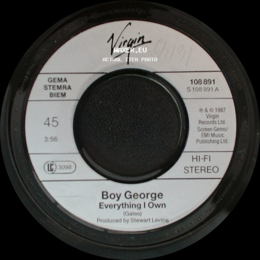Boy George - Use Me / Everything I Own side B