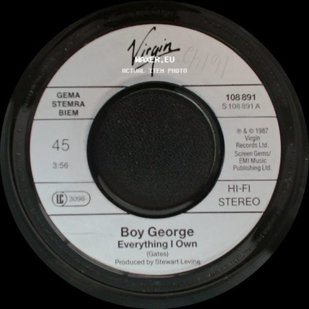 Boy George - Use Me / Everything I Own side B