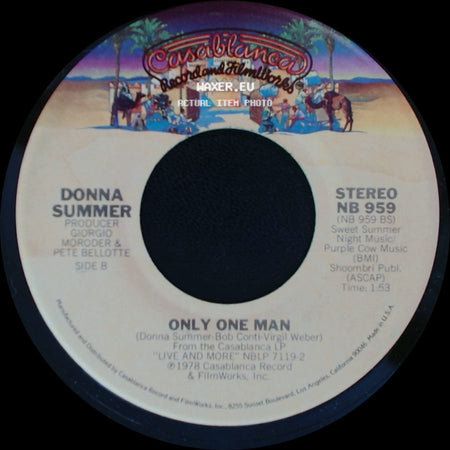 Donna Summer - Heaven Knows / Only One Man side B