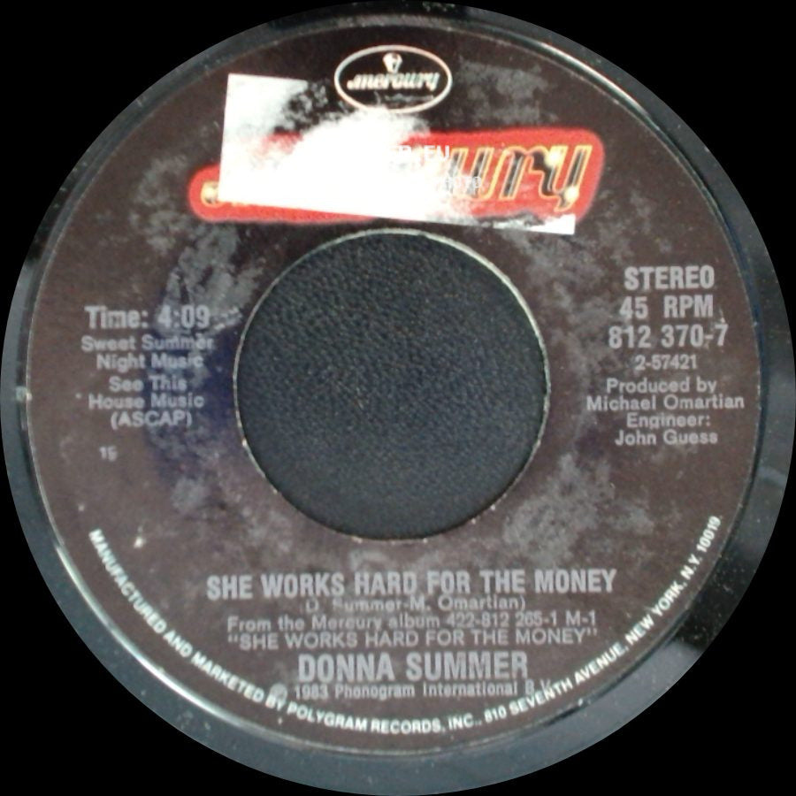 Donna Summer - She Works Hard For The Money / I Do Believe (I Fell In Love) side A