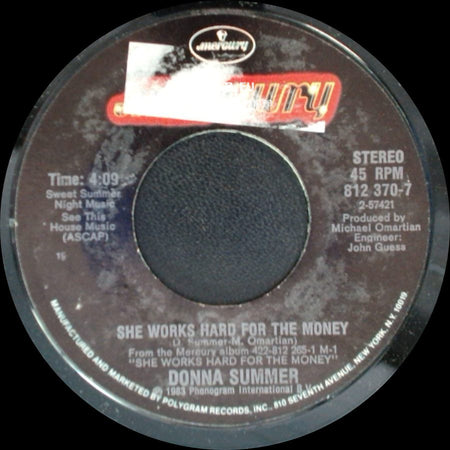 Donna Summer - She Works Hard For The Money / I Do Believe (I Fell In Love) side A